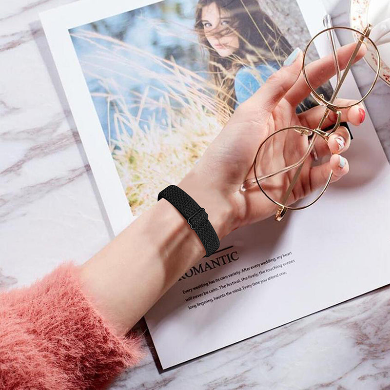 For Fitbit Inspire HR Inspire Inspire 2 Ace 2 Elastic Woven Watch Band Adjustable Wrist Strap Replacement For Fitbit Inspire HR Inspire Inspire 2 Ace 2 Elastic Woven Watch Band Adjustable Wrist Strap Replacement